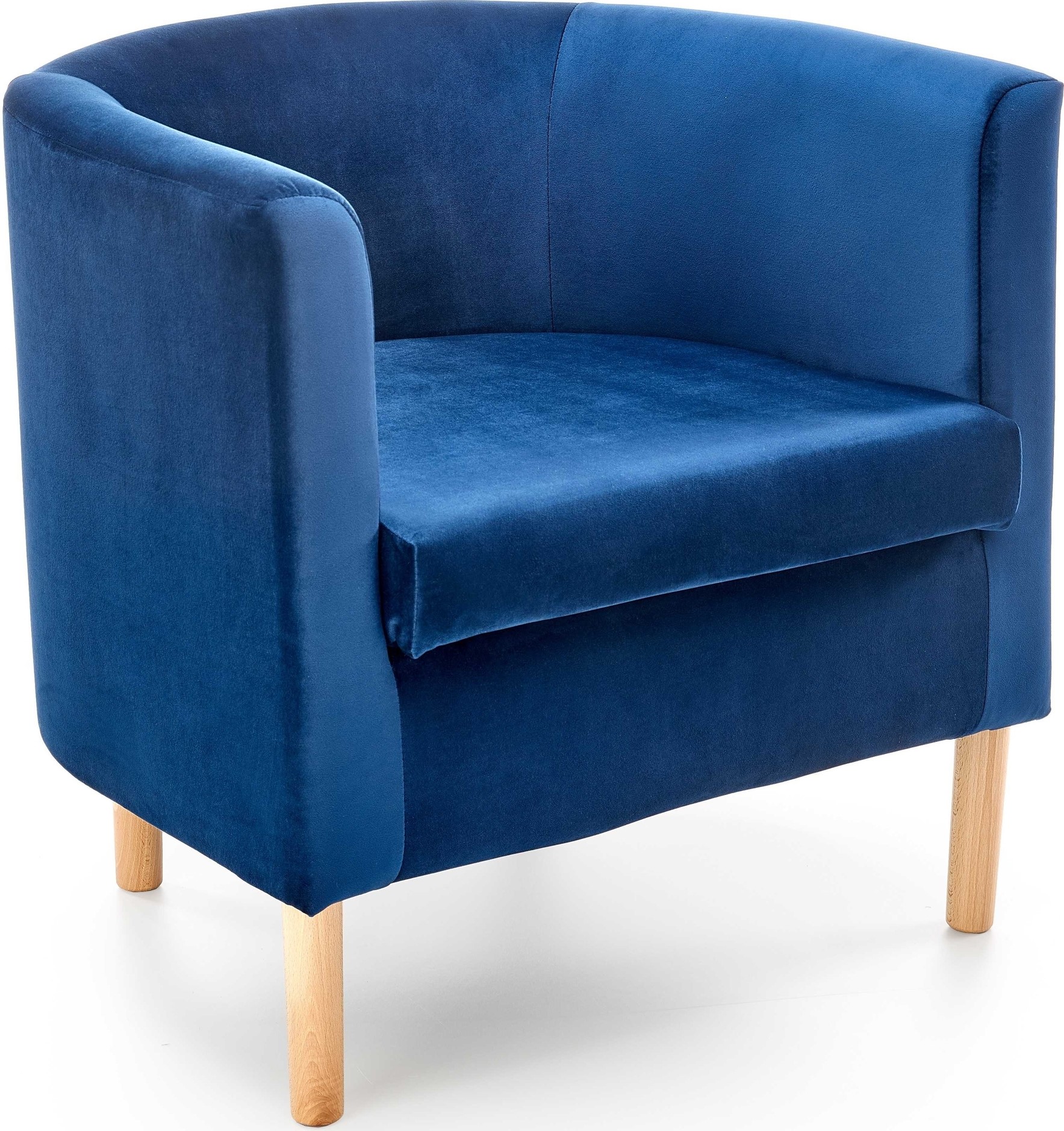 Seal fauteuil - Blauw fluweel