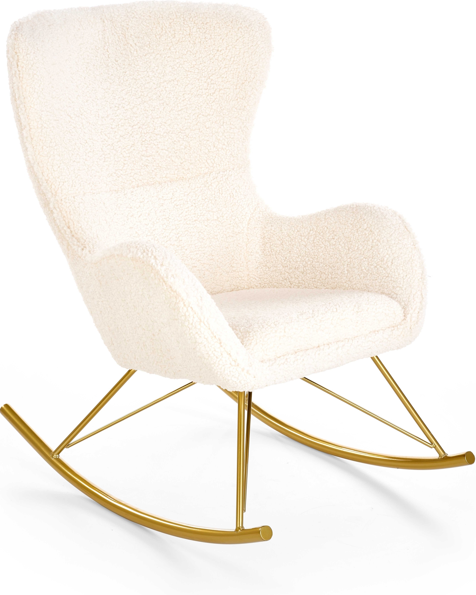 Doro schommelstoel - Creme wit/goud