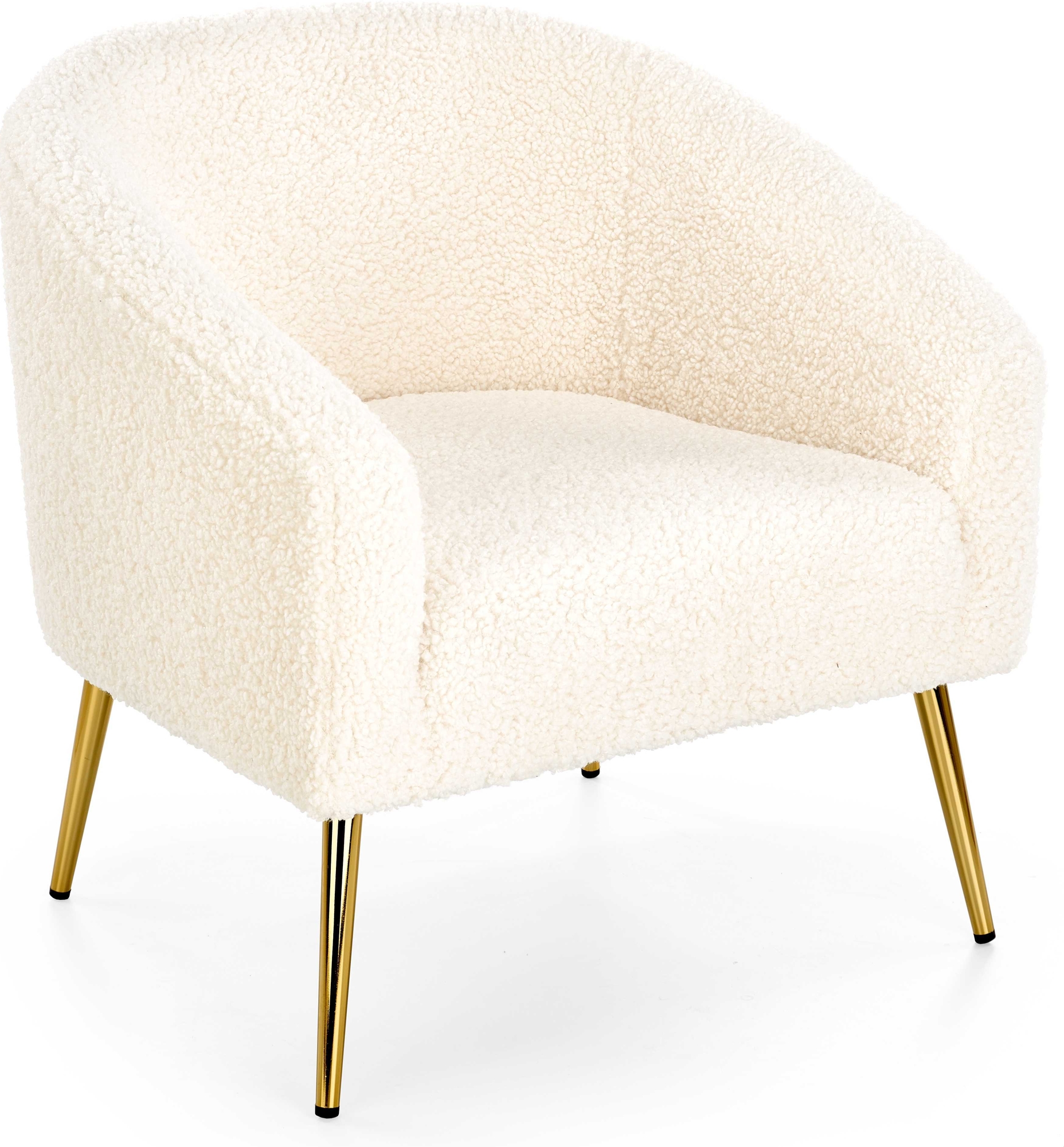 Bandera fauteuil - Creme wit/goud