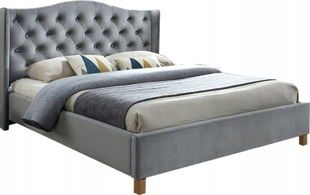 Duncan bedframe 160x200 cm - Grijs fluweel