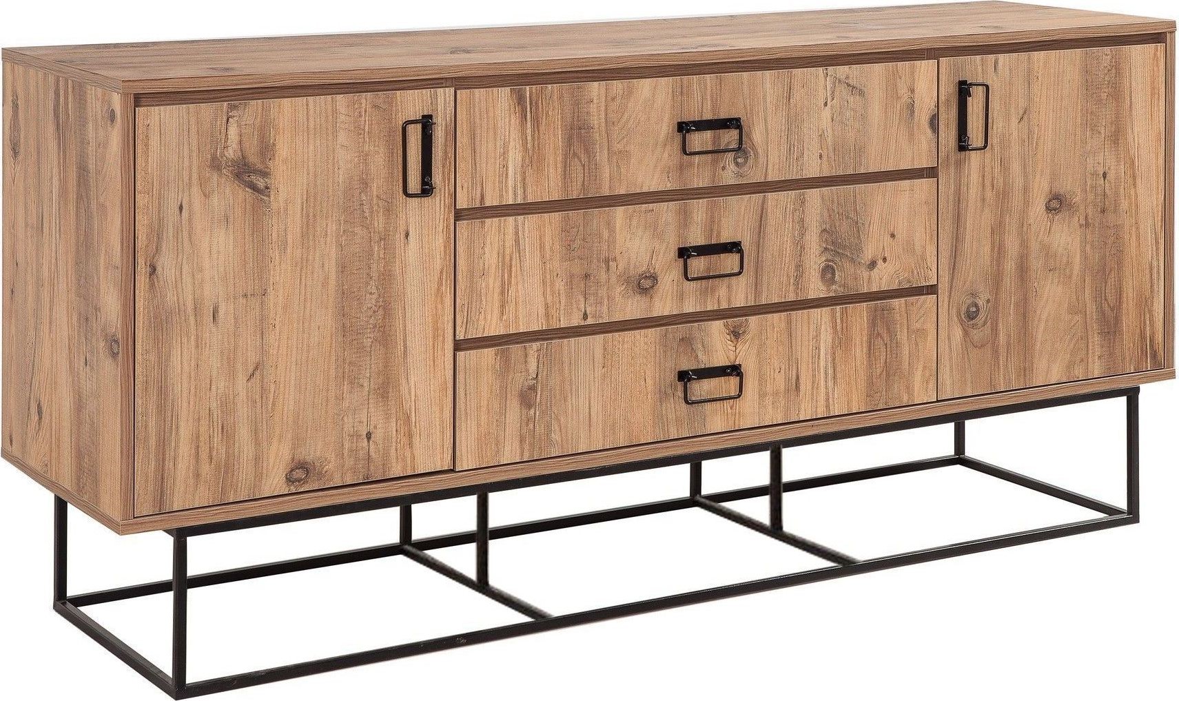 Quantum Verda dressoir - Grenen/zwart