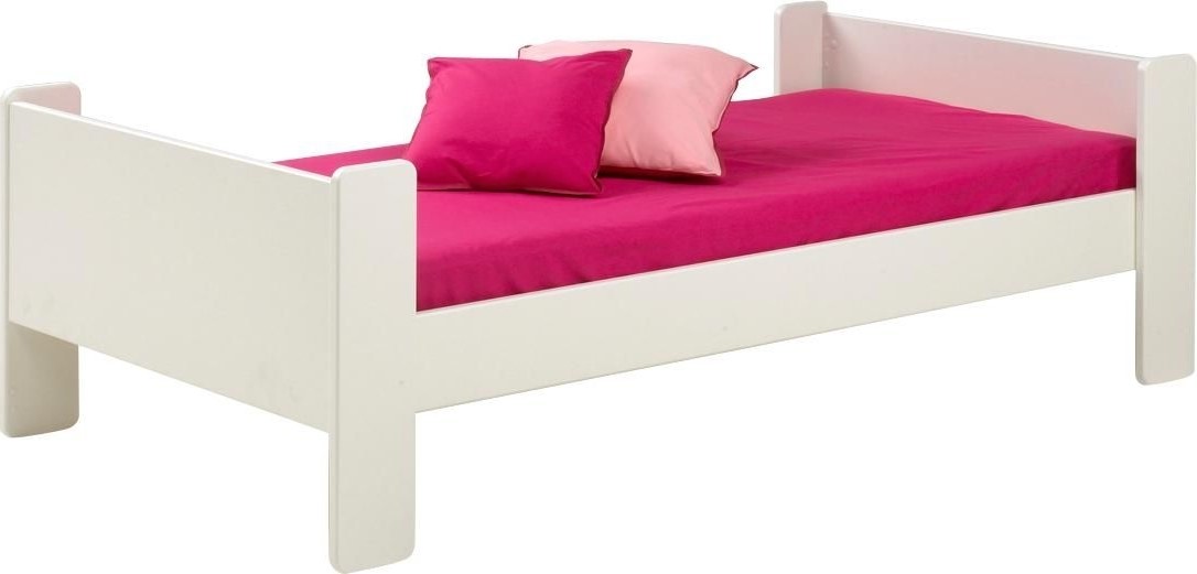 Voor kinderen eenpersoonsbed 90 x 200 cm - Ijswit