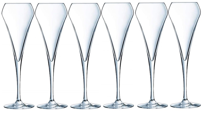 Chef & Sommelier 6-pack champagneglazen openen in kristal 6-pack