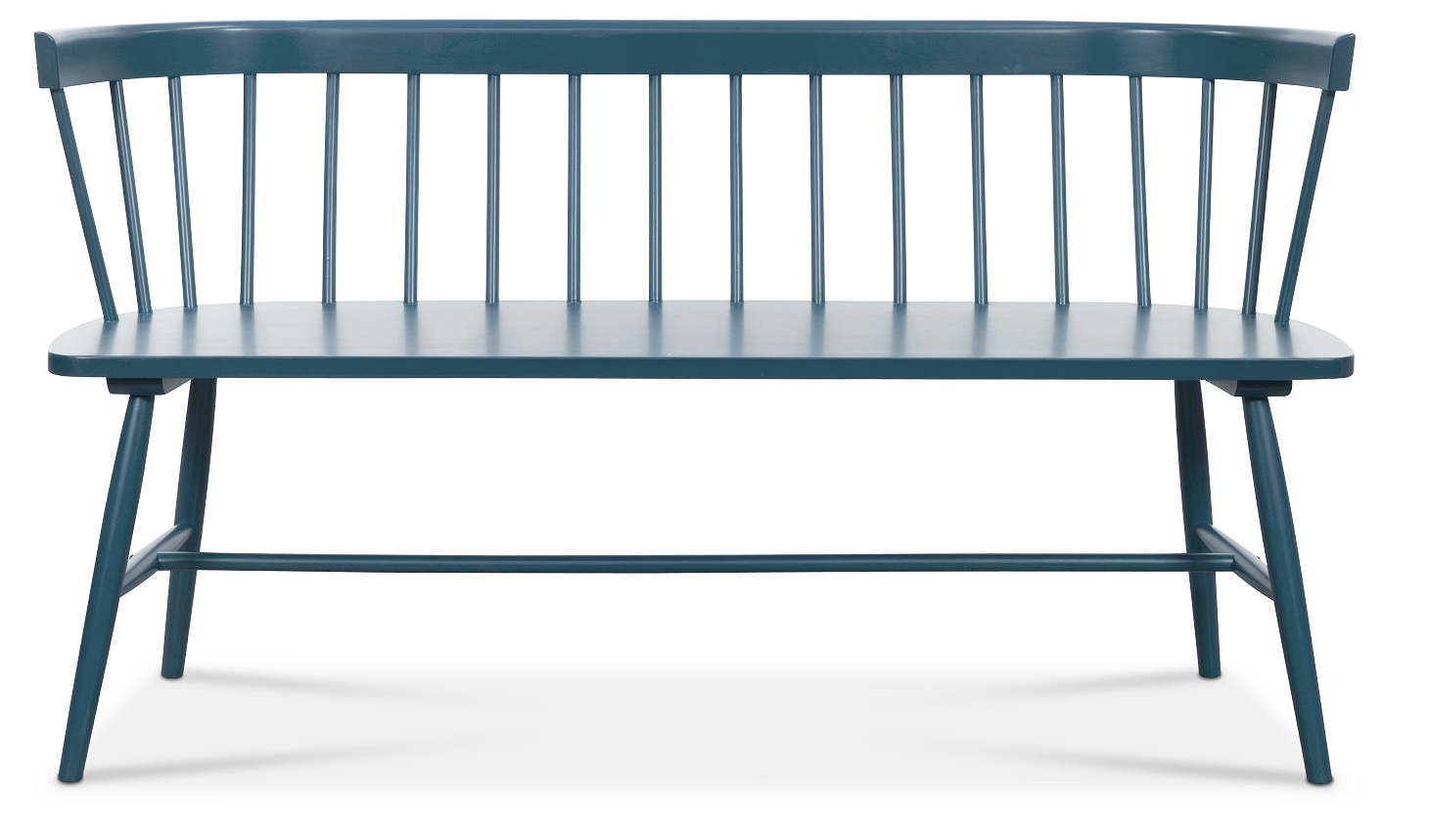 Massief houten blauwe rieten bank - Sandhamn Massief houten blauwe rieten bank - Sandhamn