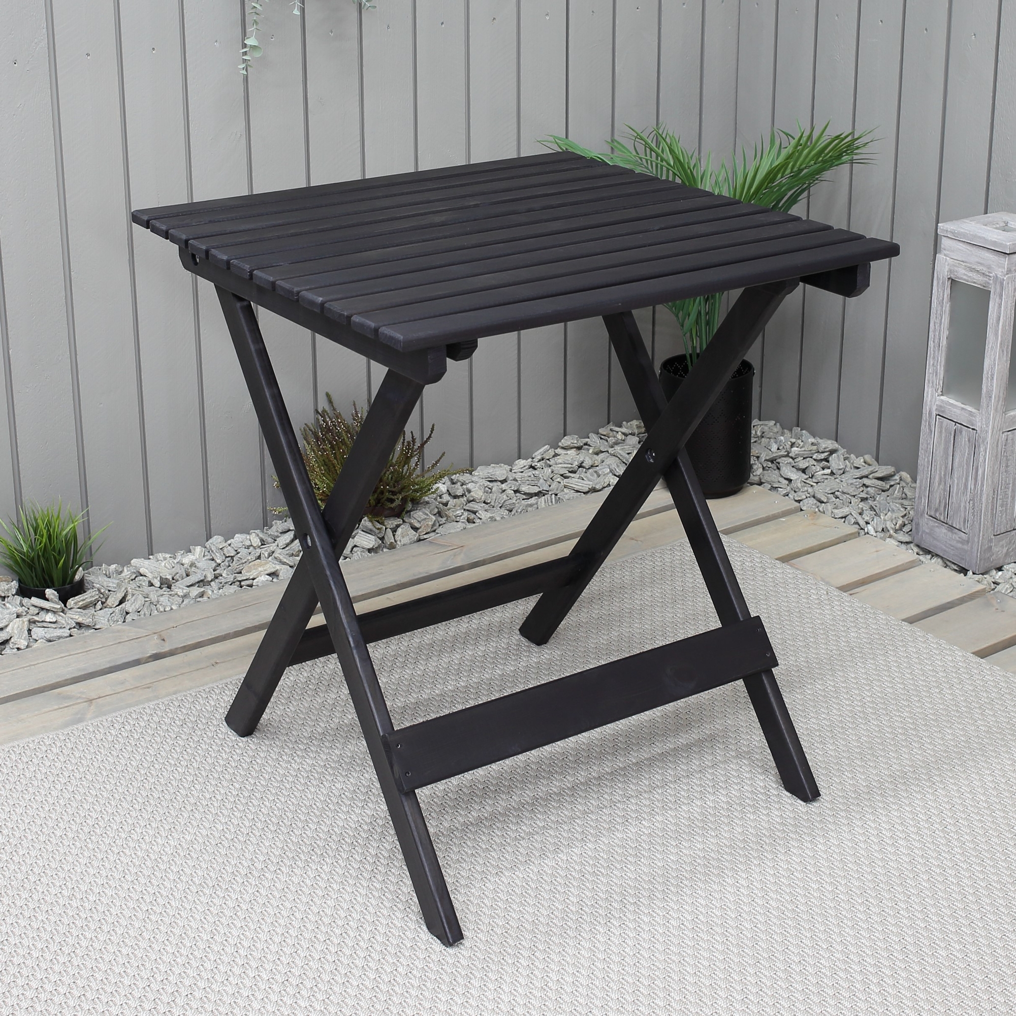 Wilma eettafel 65 x 65 cm - Zwart