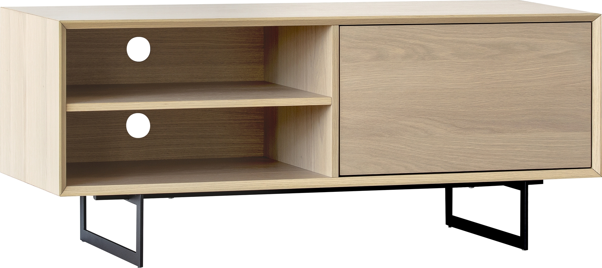 Vision Tv-meubel 120 cm - Wit gepigmenteerd eikenfineer