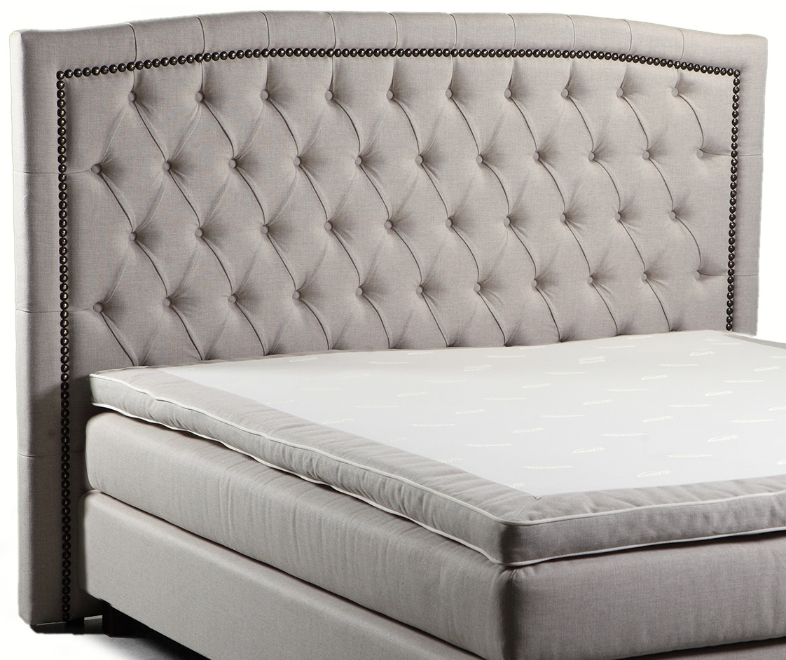 West s�nggavel med nitar 90 x 80 cm - Beige