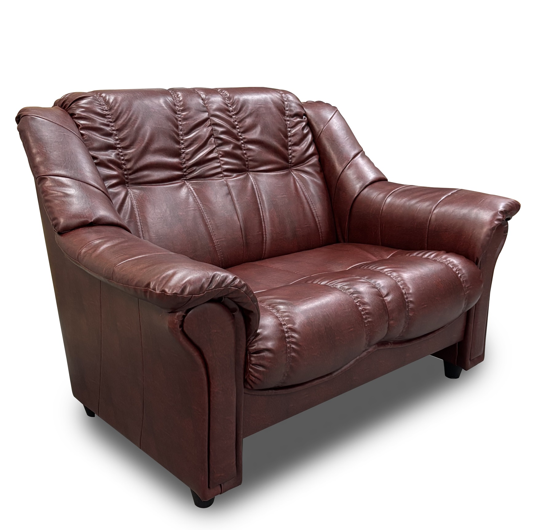 Soffa 2-sits soffa i oxblod - Rom