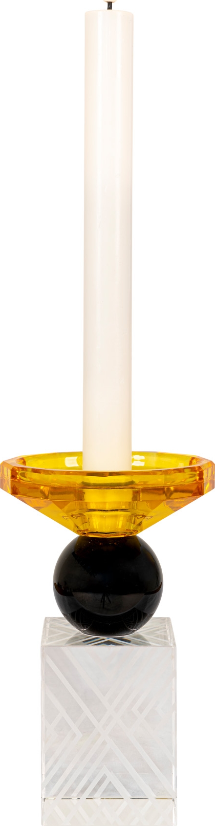 Bern ljusstake - Svart/amber