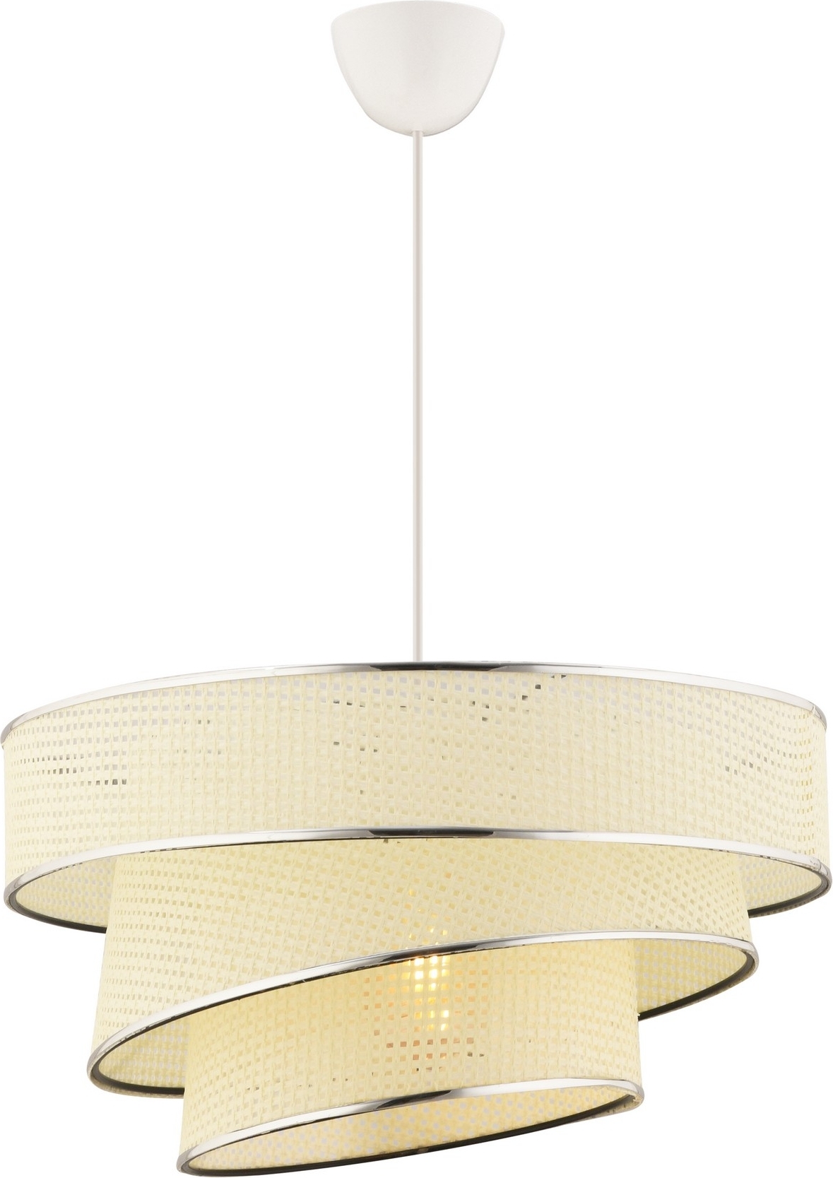 Couper taklampa - Vit/silver