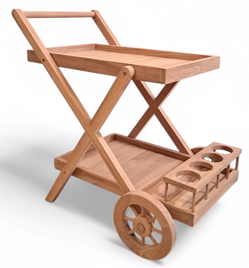Serveringsvagn i teak - Salt�