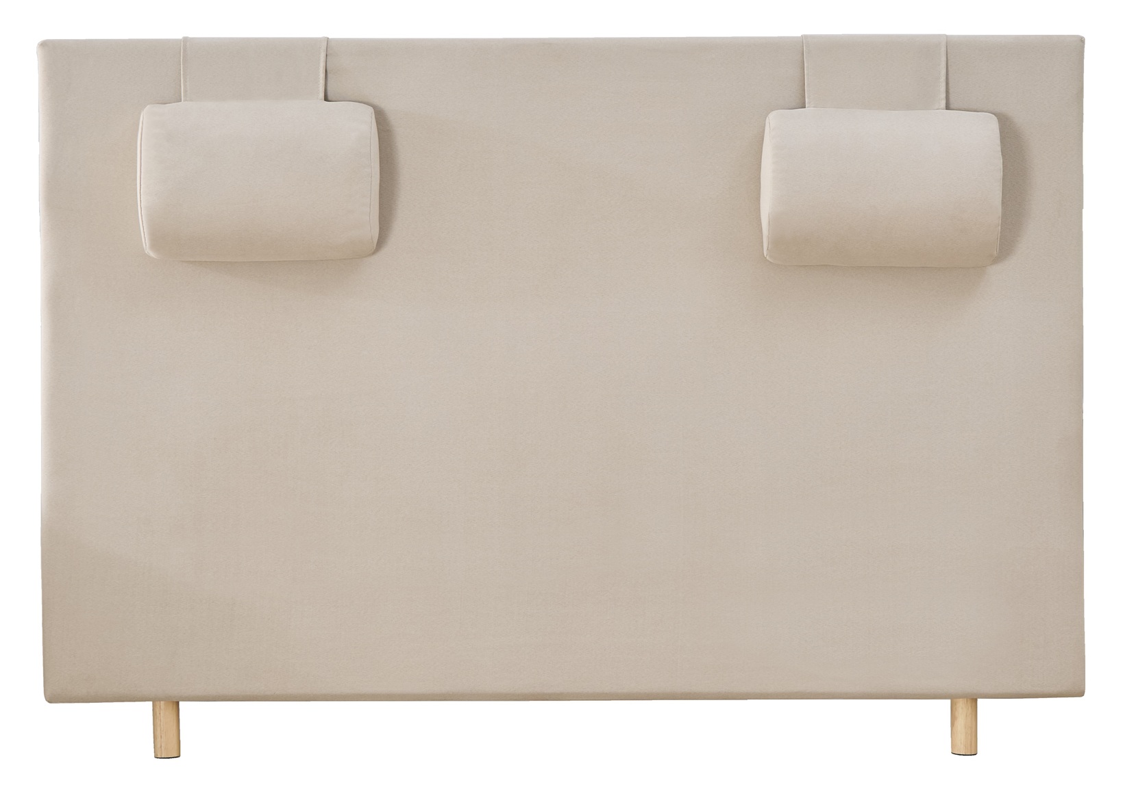 S�nggavel med nackkuddar 160 x 125 cm - Beige