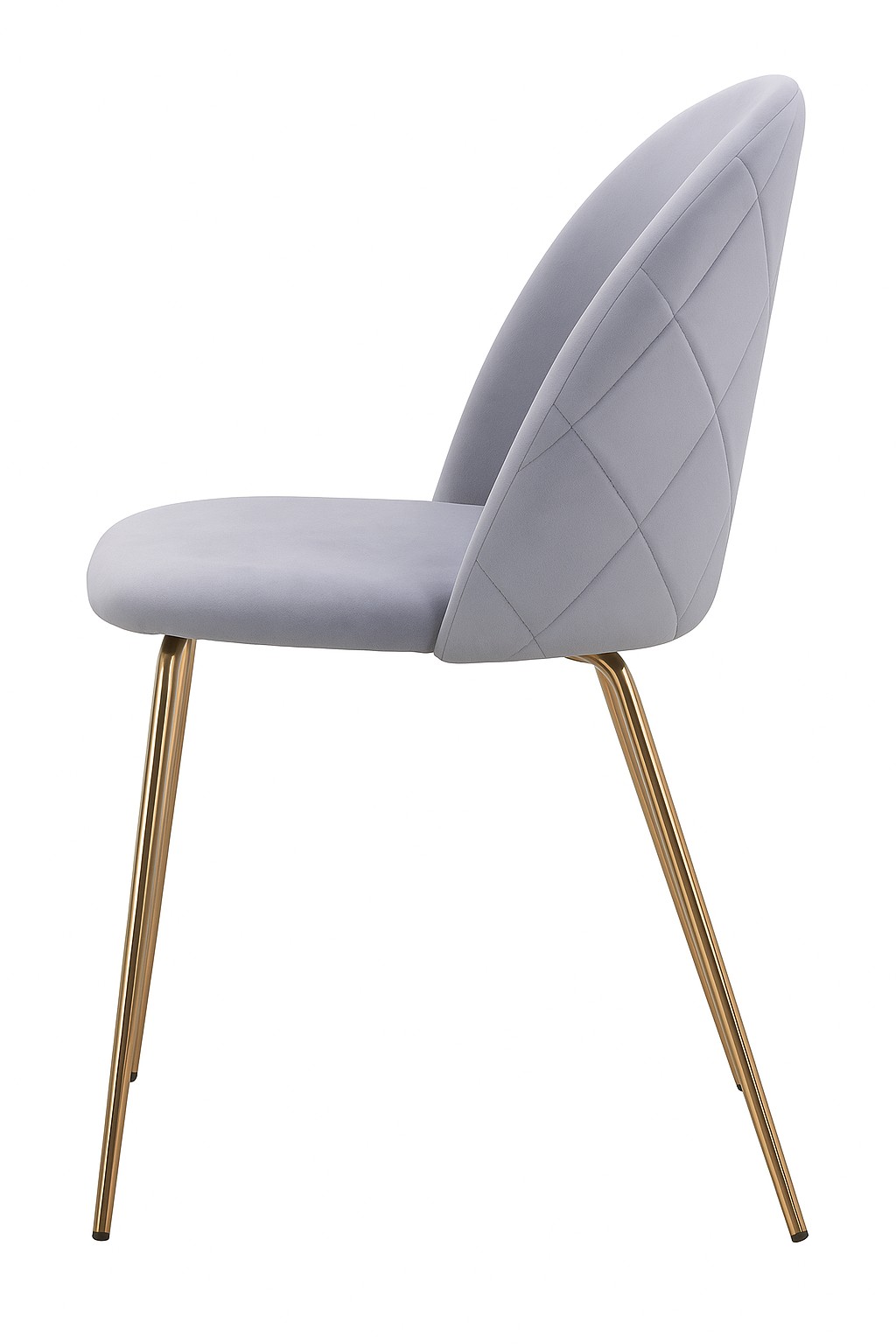 Stol gr med guldiga ben - Plaza