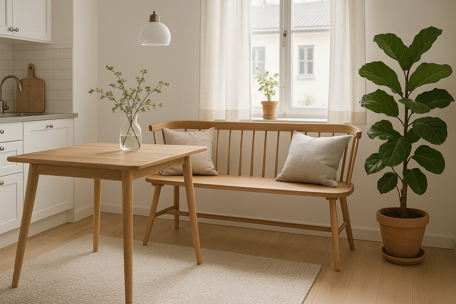 Pinnsoffa i oljad ek - Sandhamn + 3.00 x Stolsdyna Pinnsoffa i oljad ek - Sandhamn + 3.00 x Stolsdyna