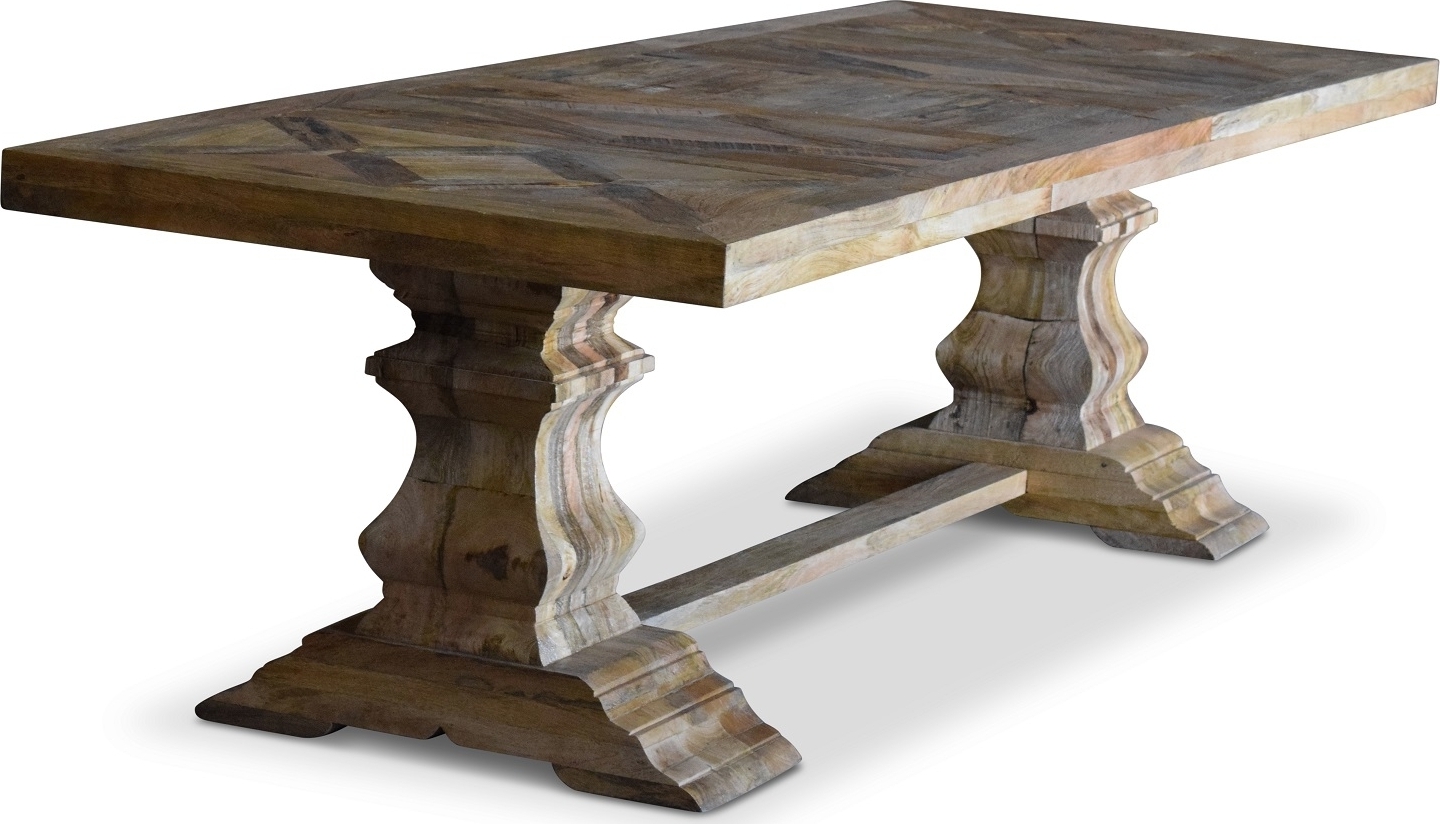 Bord 280x100 cm rustikt trä - Palma + Möbeltassar Bord 280x100 cm rustikt trä - Palma + Möbeltassar