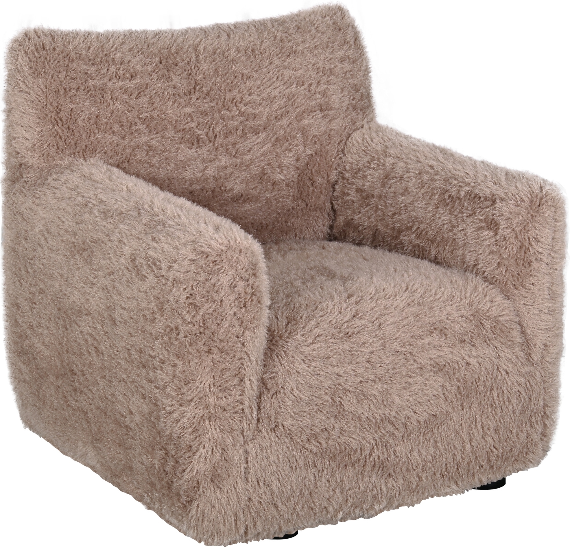 Ftlj i fluffigt nougatfrgat tyg