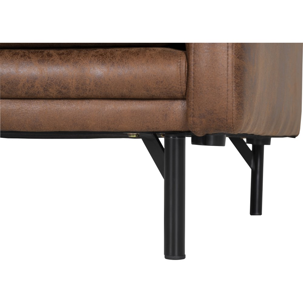 Soffa brun vintage 3-sits 223 cm + Textilrengöring för möbler Soffa brun vintage 3-sits 223 cm + Textilrengöring för möbler