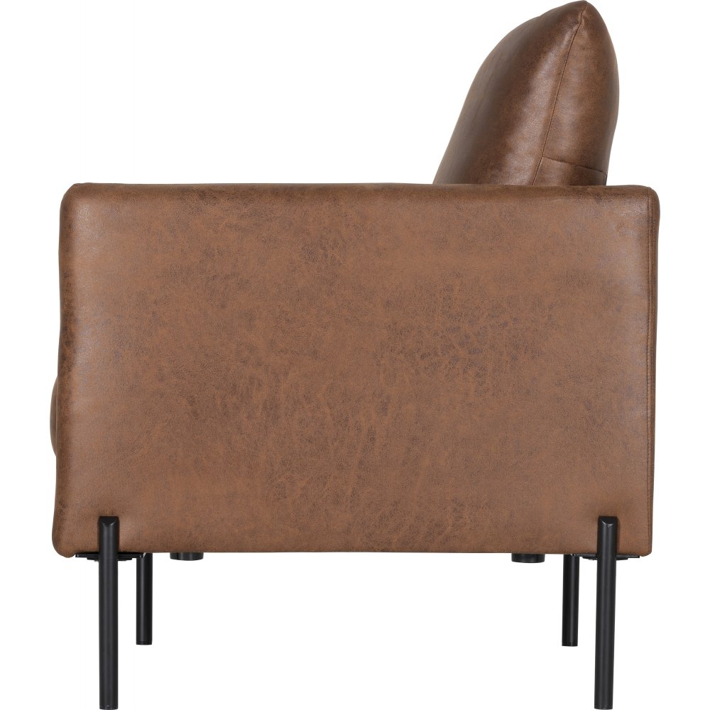 Kingsley fåtölj - Brunt ecoläder + Fläckborttagare för möbler Kingsley fåtölj - Brunt ecoläder + Fläckborttagare för möbler