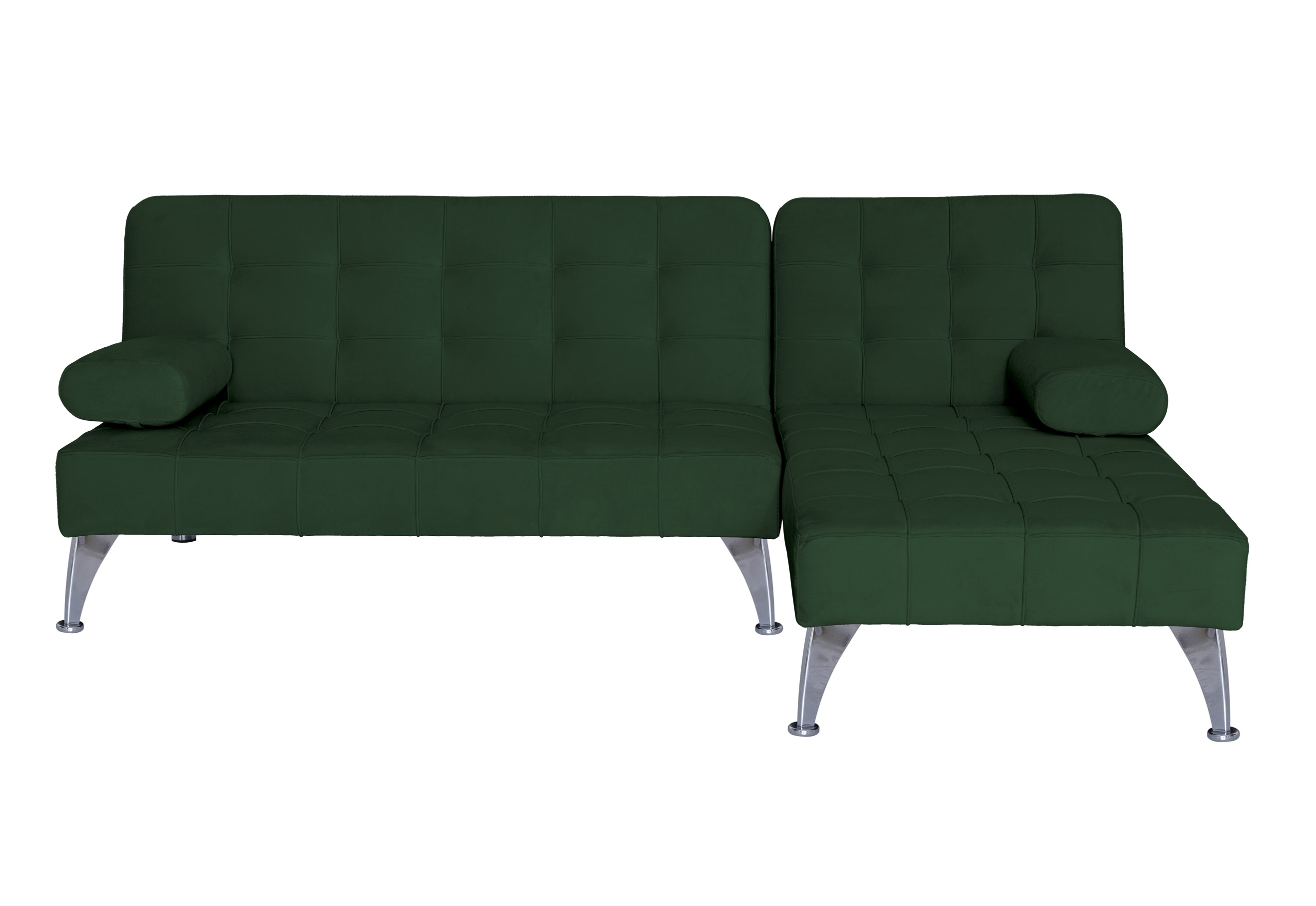 Divansoffa i gr�n sammet med b�ddfunktion