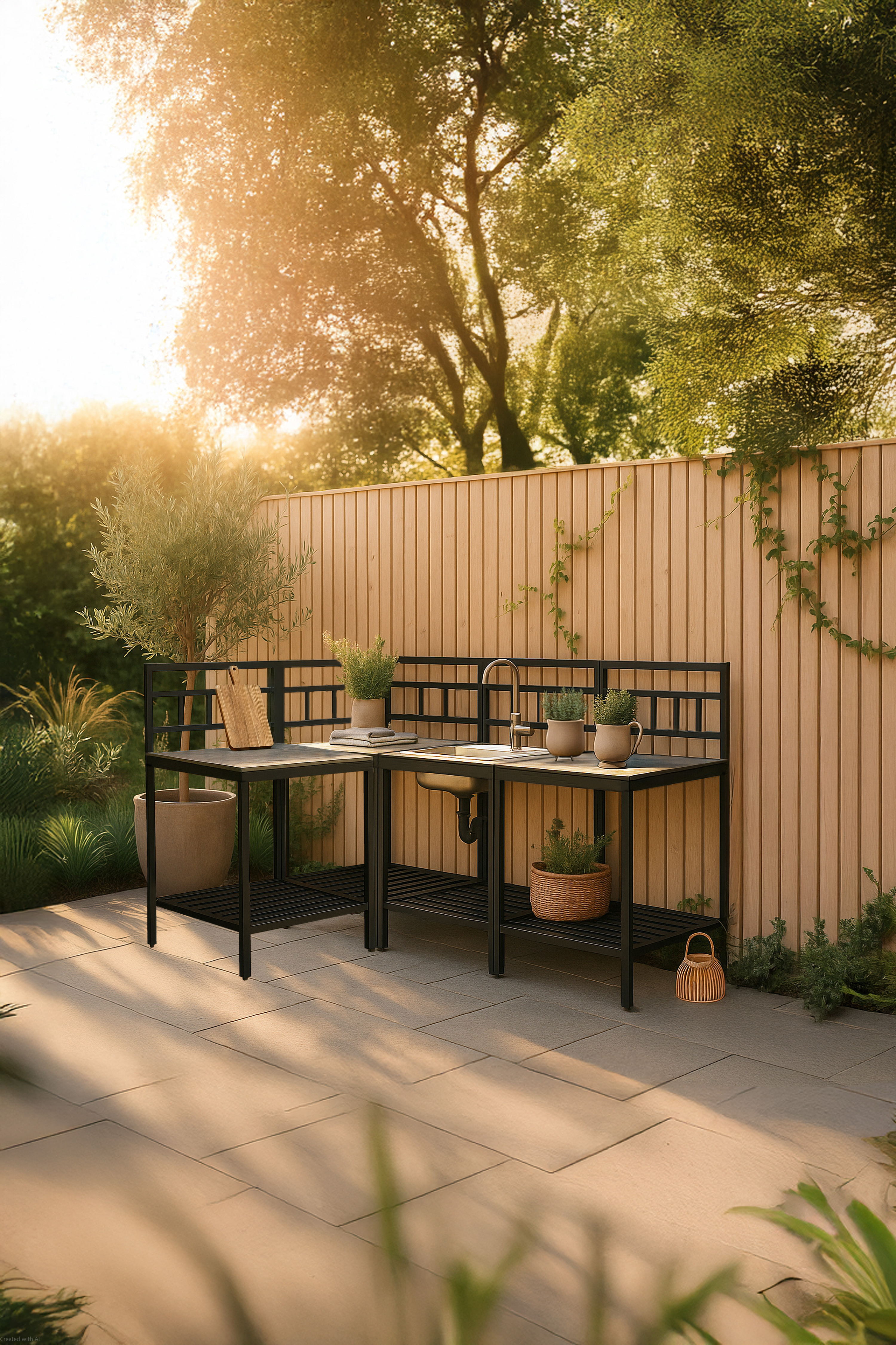 Utekk komplett svart - Alicante