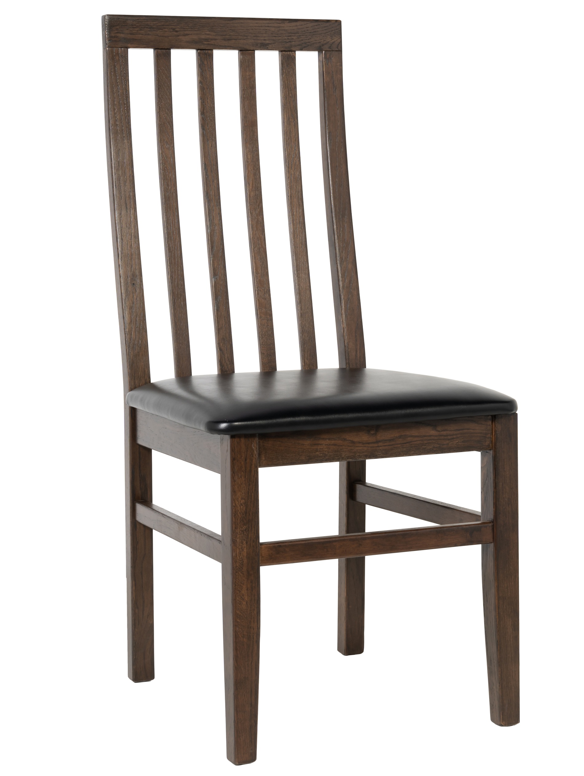 Matstol brunoljad ek svart sits - Alaska + M�beltassar