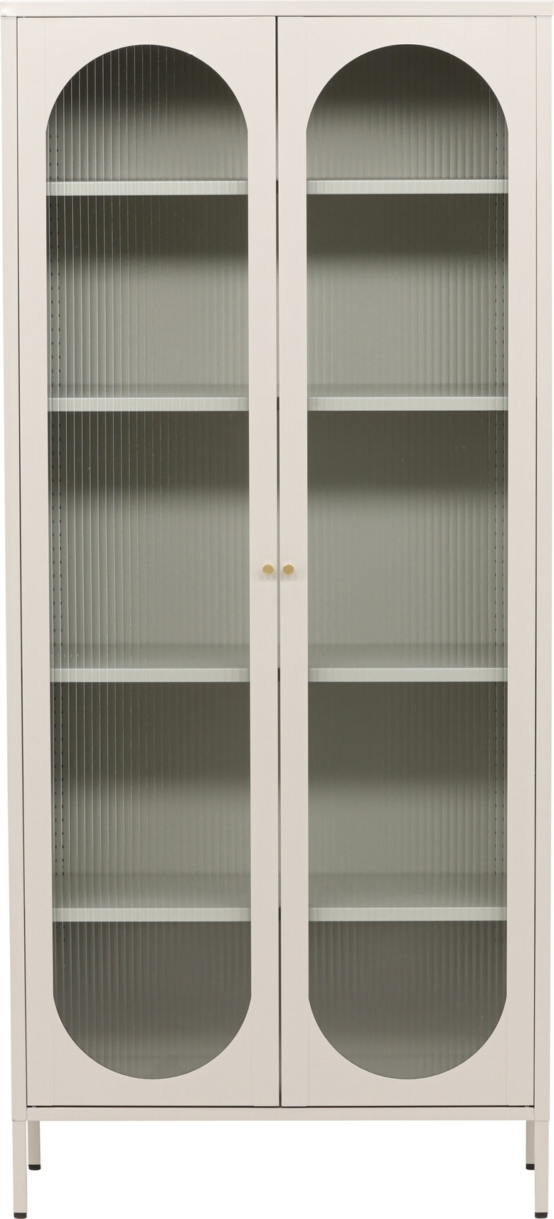 Lima vitrinsk�p beige