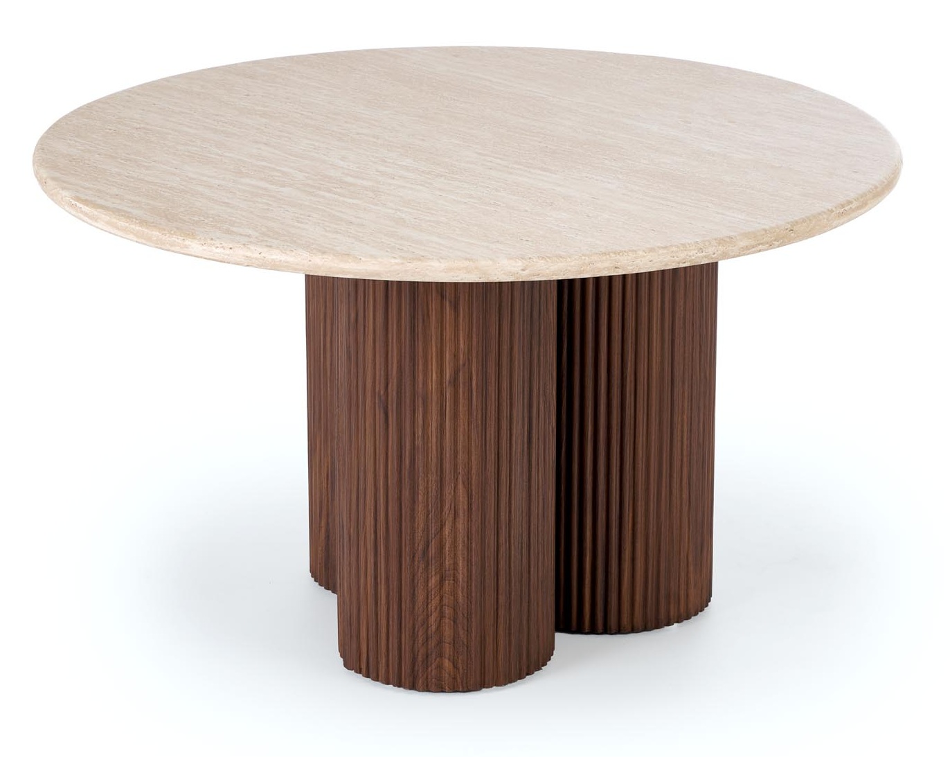 Soffbord mocca med Travertin - �80 cm