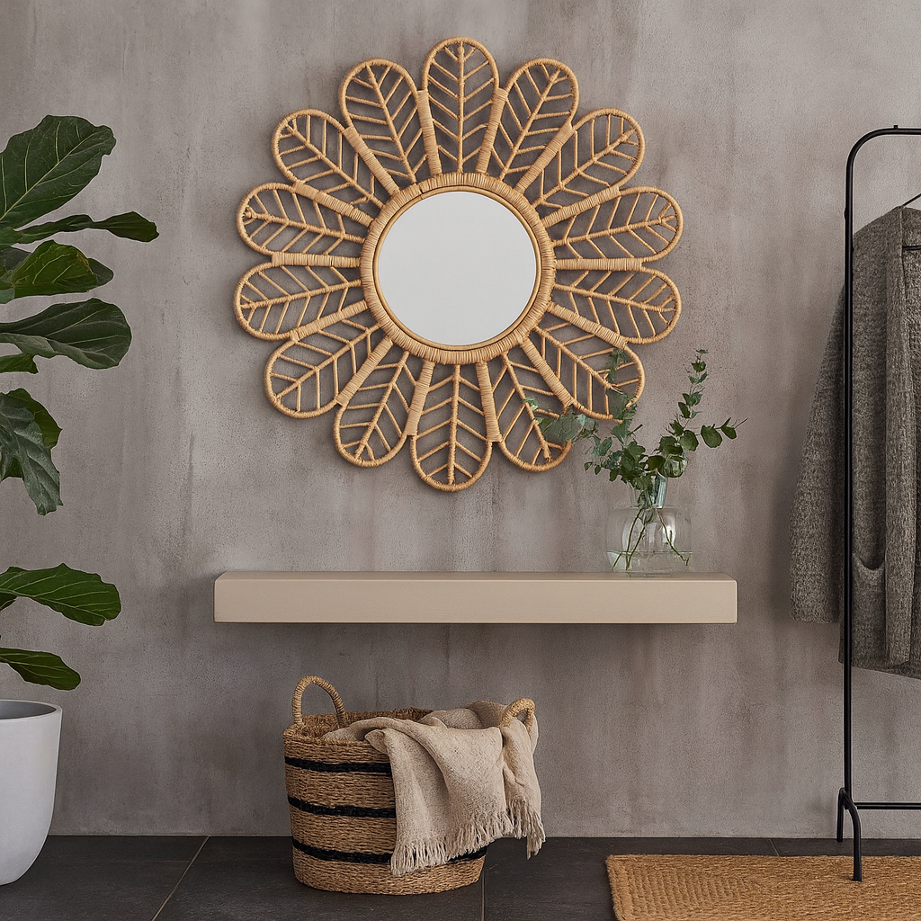 Spegel �90 cm rotting + Glas och Kristallreng�ring