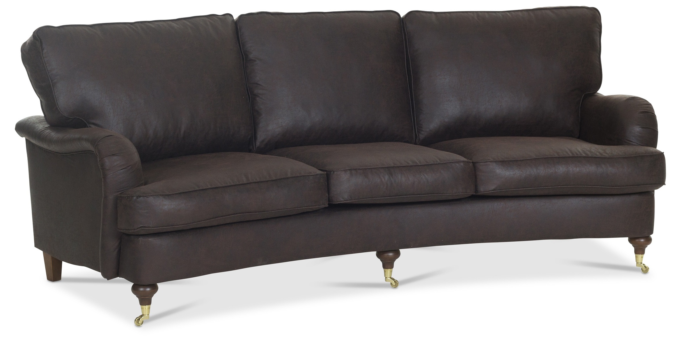 Howard sv�ngd soffa 3-sits - Brun vintage