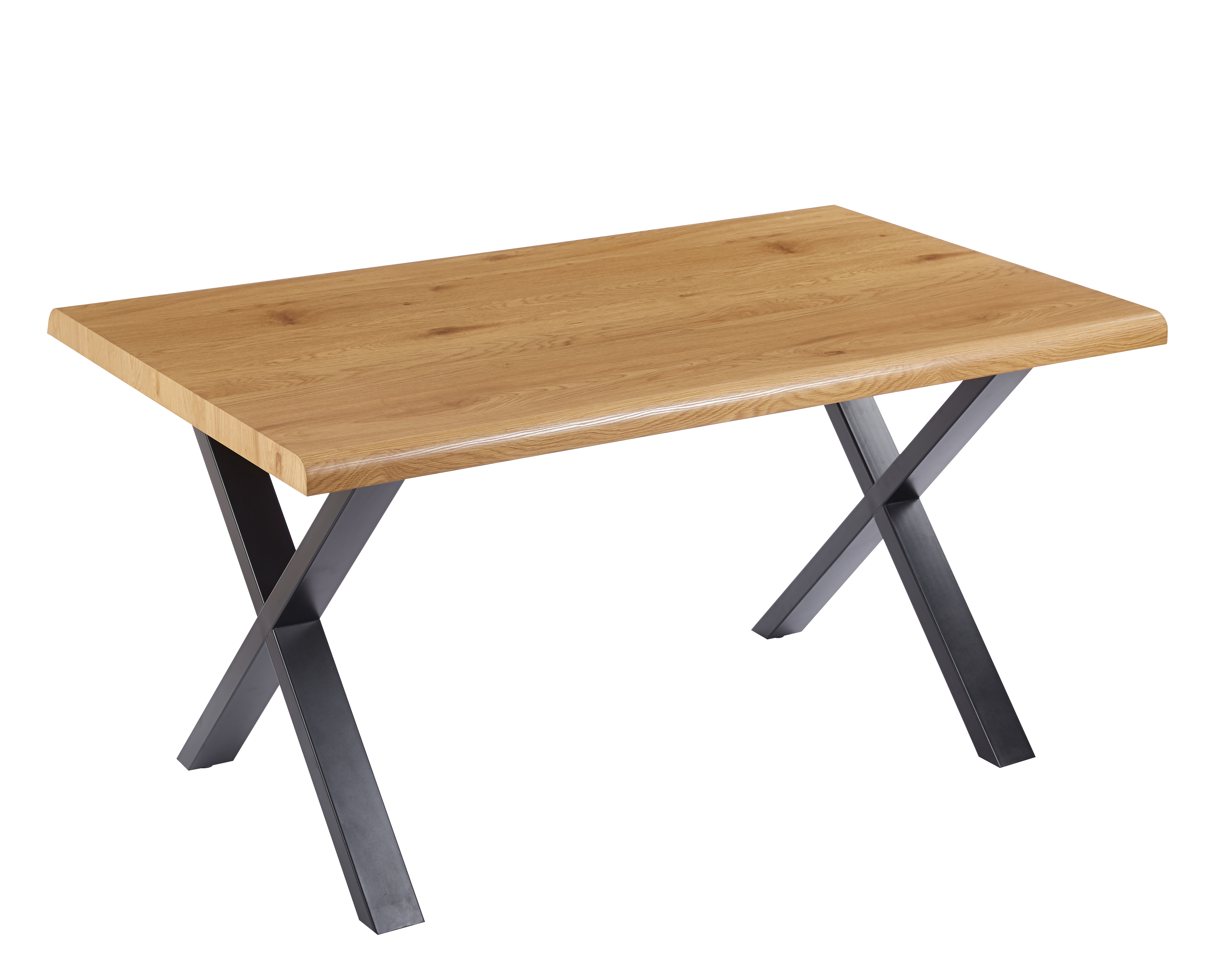 Agnes matbord 150x90 cm - Ek/svart