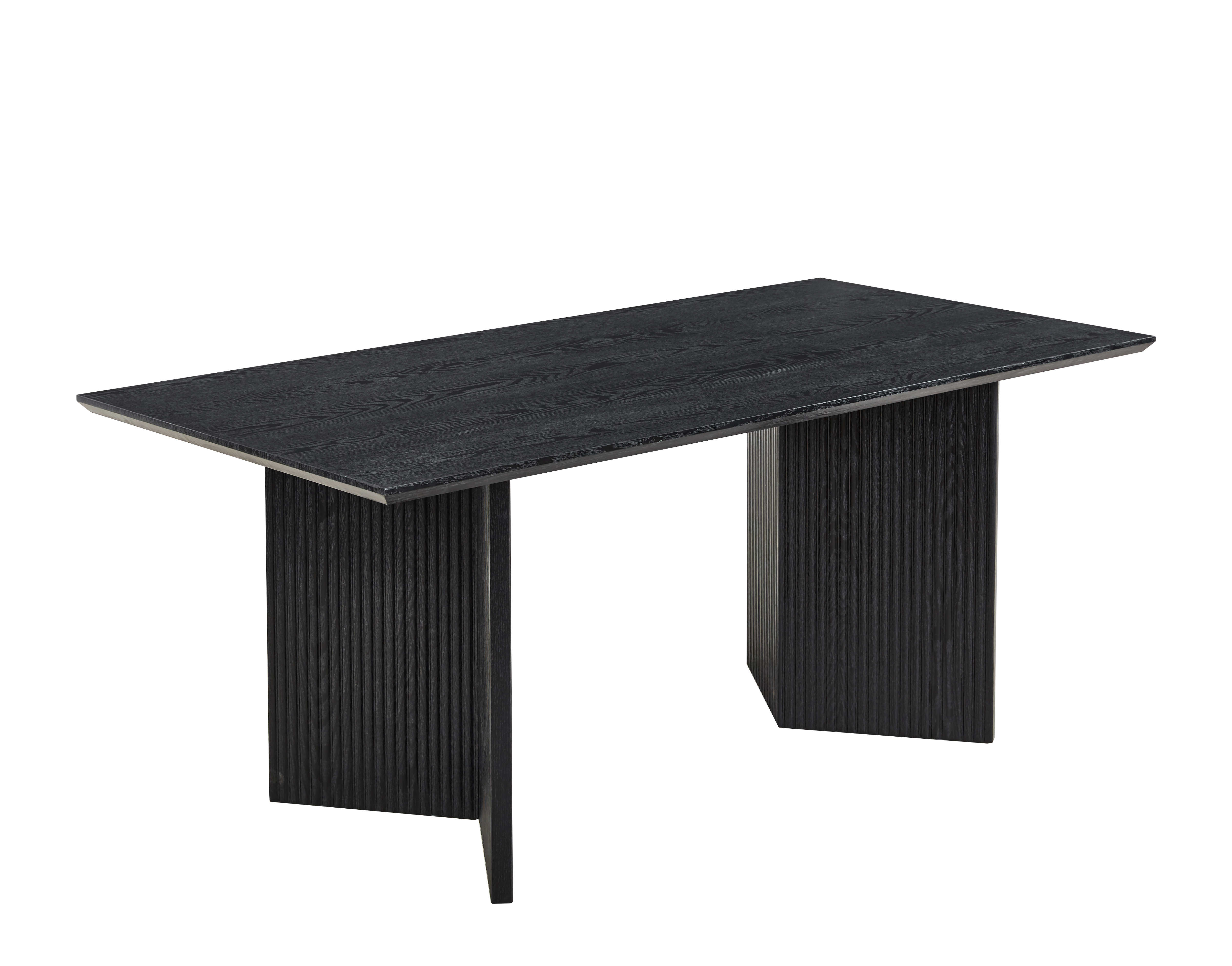 Crossby matbord 180x90 cm - Svartbetsad ek