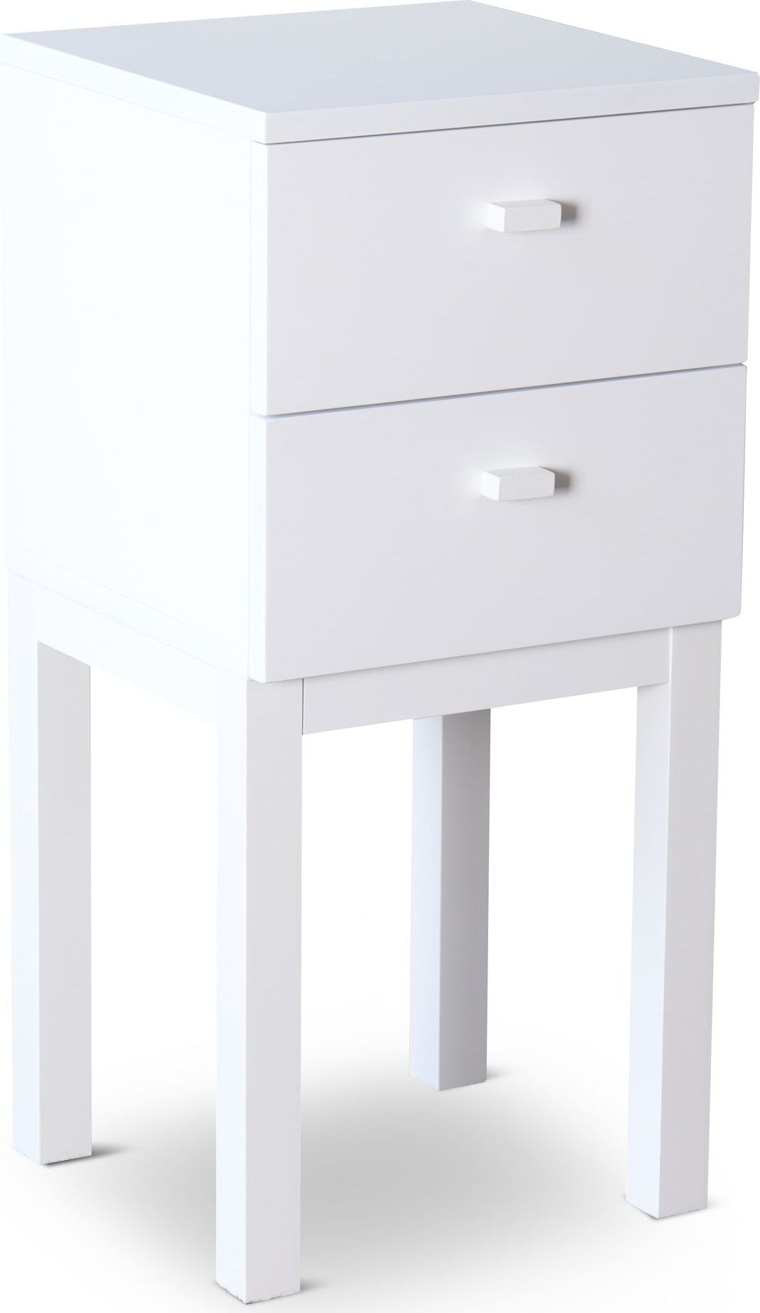 Kivik vitt s�ngbord med l�da