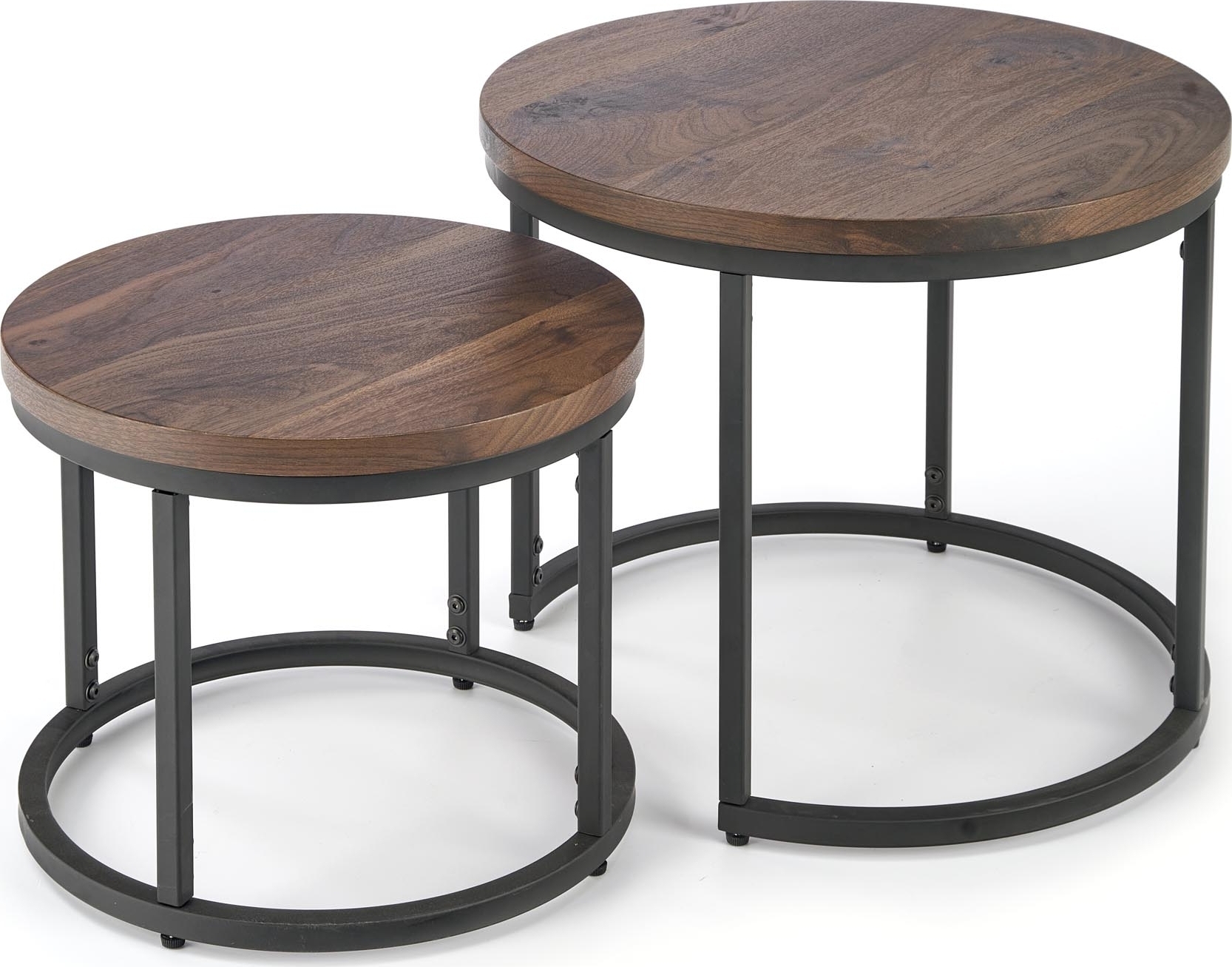 Satsbord valn�t/svart �43/53 cm - Tore