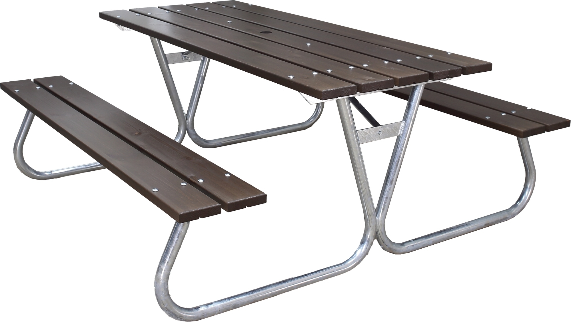 Stabil bänkset utan ryggstöd - Brun Stabil bänkset utan ryggstöd - Brun