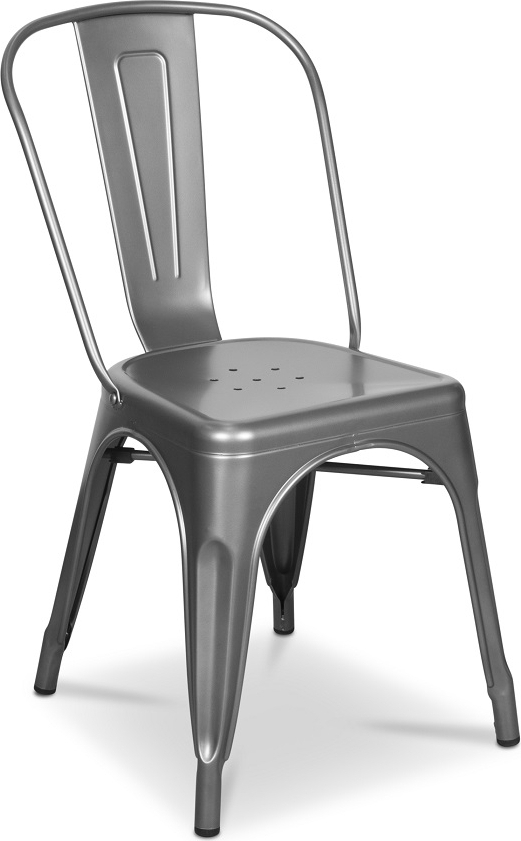 Metallstol staplingsbar - Borstat st�l + M�beltassar