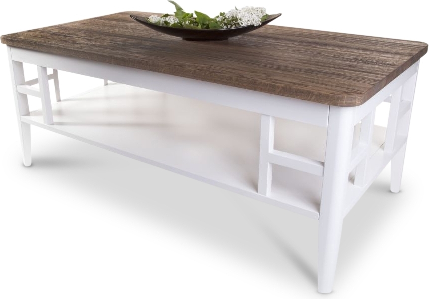 Alaska soffbord 130 cm - Rustik ek