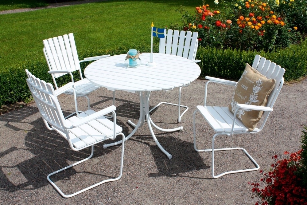 Matgrupp i fj�derst�l i vit furu (Europaproducerad) - Vaxholm