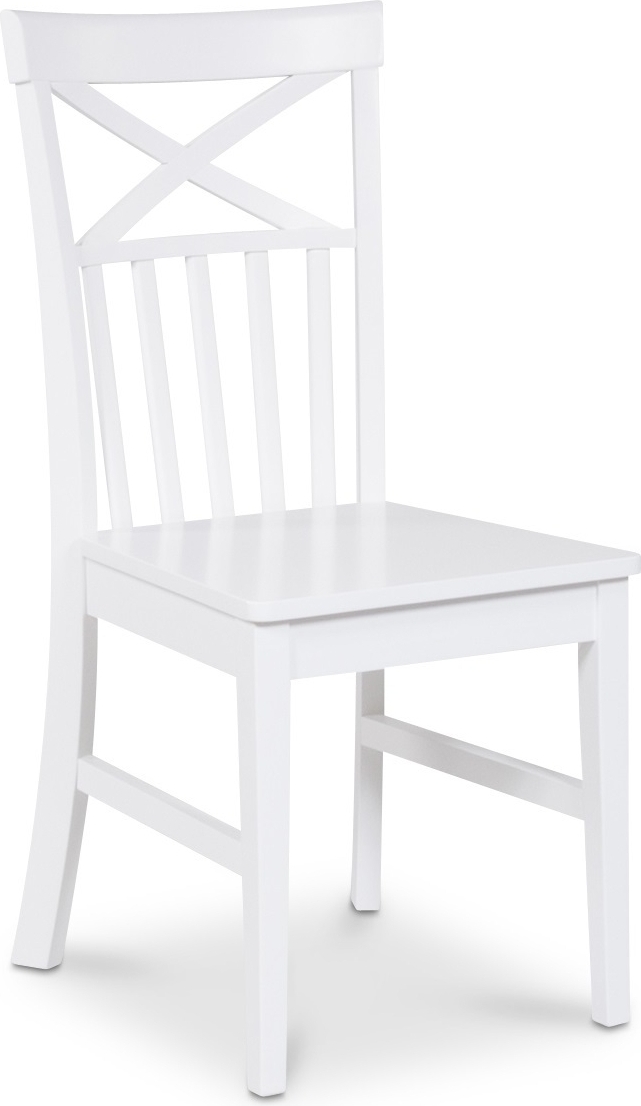 Nidingen vit stol med kryss i ryggen + Nidingen vit stol med kryss i ryggen +