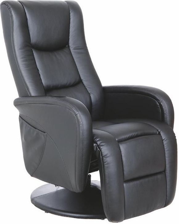 Bibi reclinerfåtölj i svart konstläder + Textilvård för möbler Bibi reclinerfåtölj i svart konstläder + Textilvård för möbler