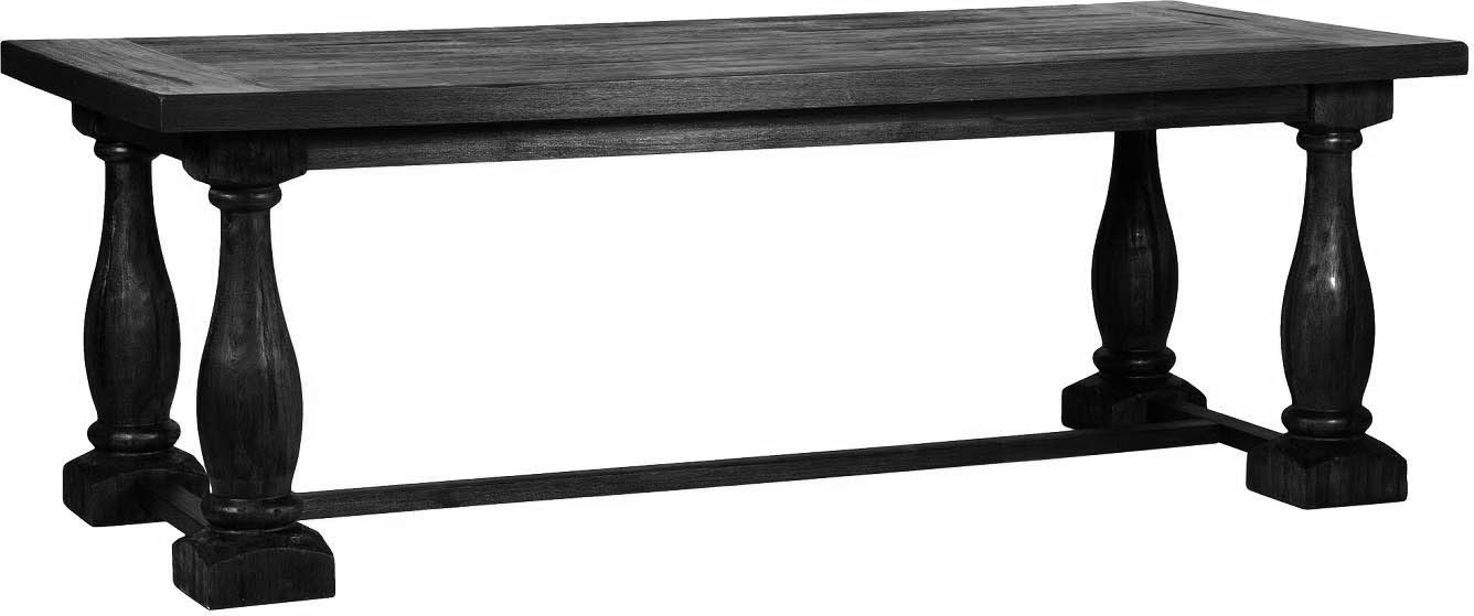 Lamier matbord i svartbetsad ask 220x100 cm