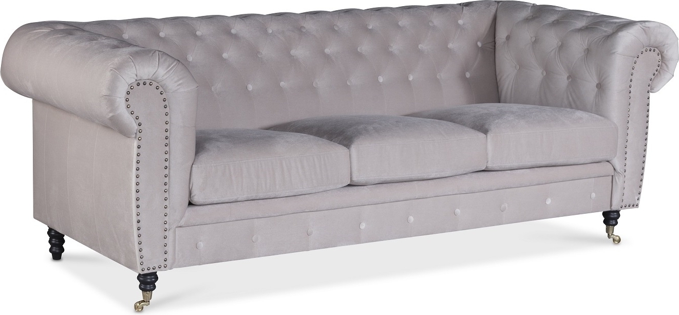 Soffa Sheffield Chesterfield - 214 cm