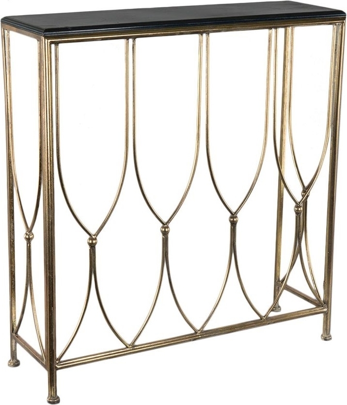 Andrea Konsolbord m�ssing/svart