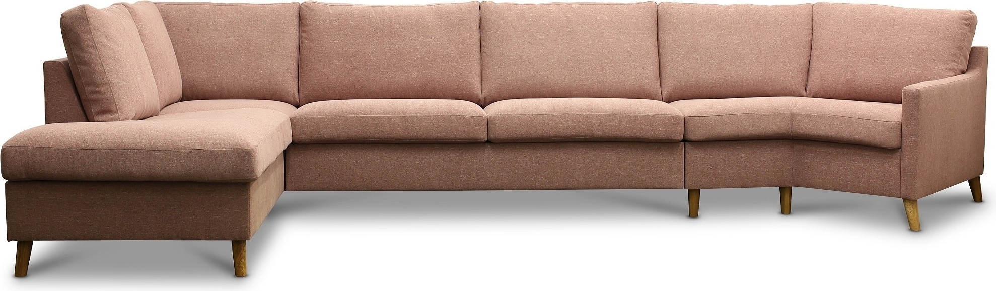 Stream 3-sits med �ppet avslut och maxicorner h�ger - Valfri f�rg