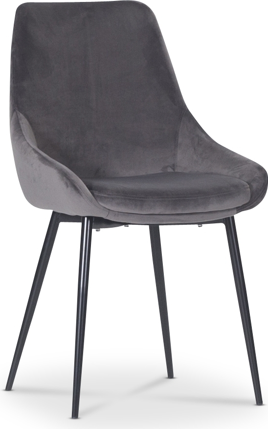 Stol Theo i gr� sammet + M�beltassar