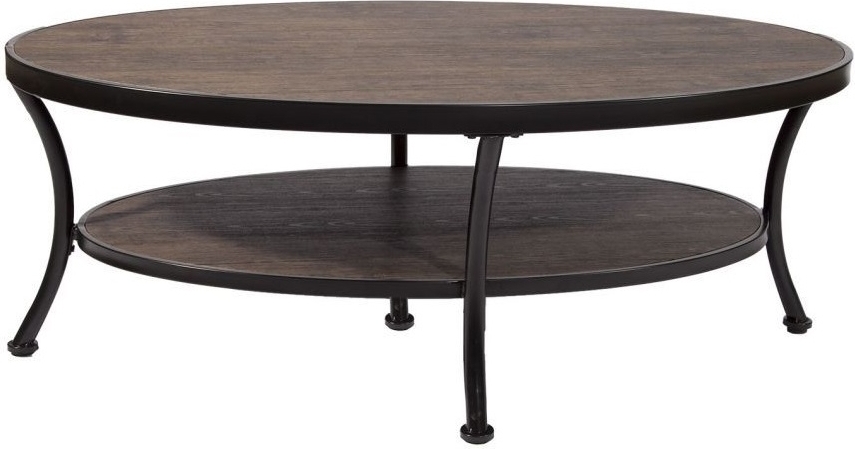 Soffbord mrkbetsad/svart 120 cm - Manilla