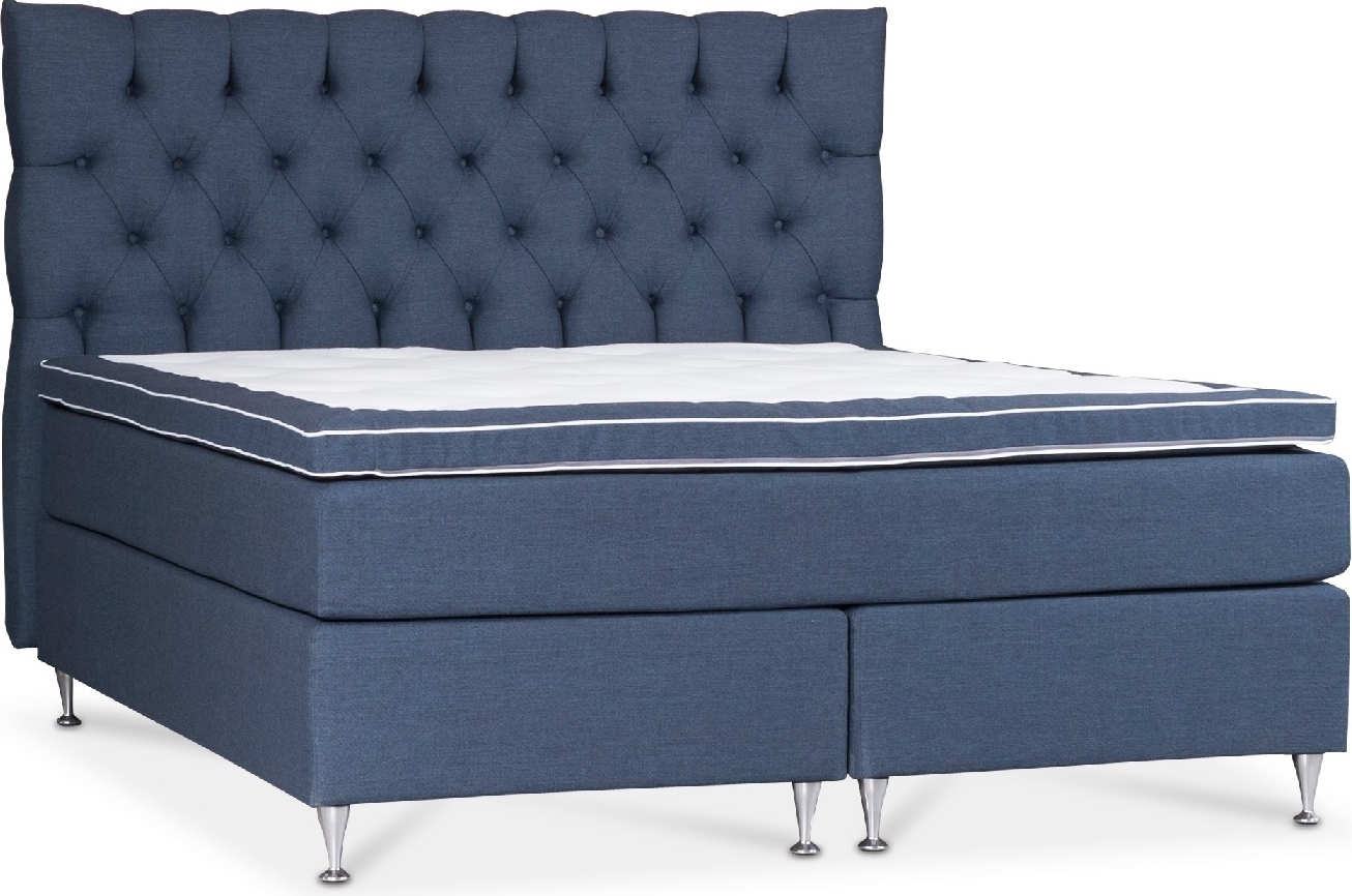 Superior T6000 dubbel kontinentalsäng 7-zons pocket - Navyblå Superior T6000 dubbel kontinentalsäng 7-zons pocket - Navyblå