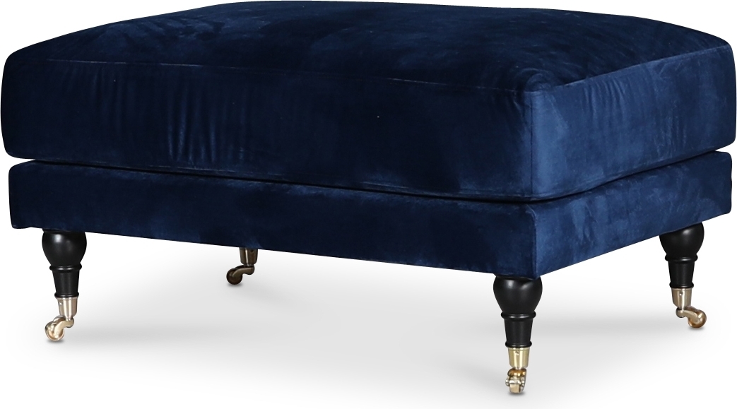 Adena Fotpall i m�rkbl� Sammet