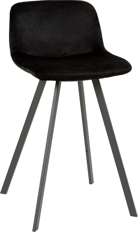 Elisa barstol - Svart sammet