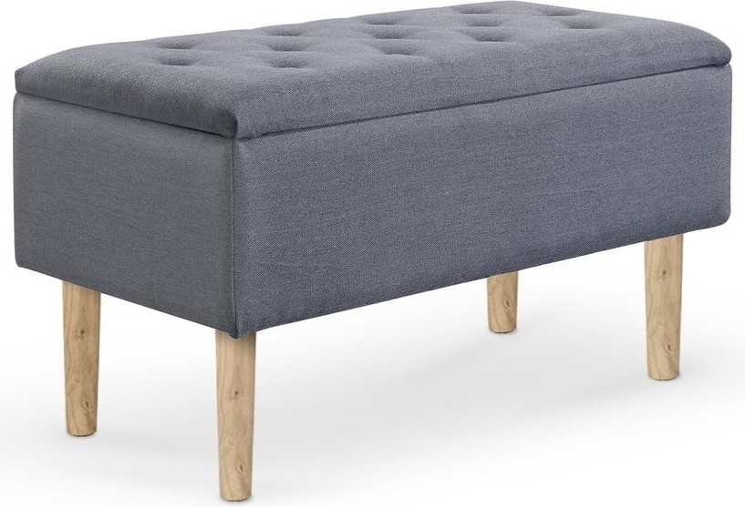 Mia gr� b�nk med f�rvaring