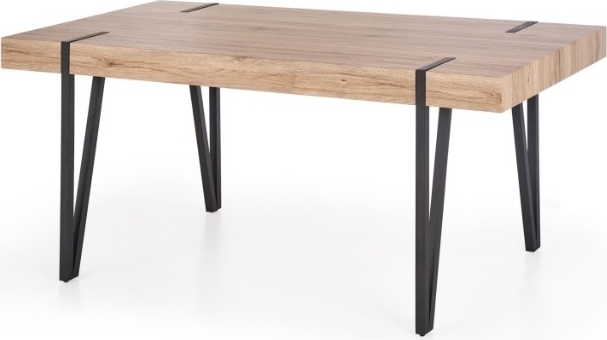 Murphy matbord 170 x 90 cm - Ljus ek/svart